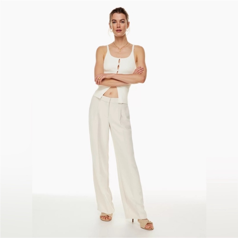 Wilfred effortless pant 4 Light birch/off wht 32” long